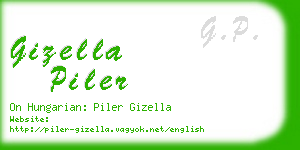 gizella piler business card